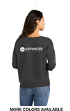 ADS -  Port & Co™ Women's Beach Wash® Garment-Dyed V-Neck Sweatshirt