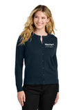 W. Realtors -Port Authority® Women’s Easy Care Crewneck Cardigan Sweater (Embroidered)
