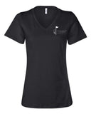 NKGC - Black BELLA + CANVAS Women’s Relaxed Jersey V-Neck Tee | Bucket Design
