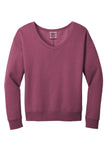 ADS -  Port & Co™ Women's Beach Wash® Garment-Dyed V-Neck Sweatshirt