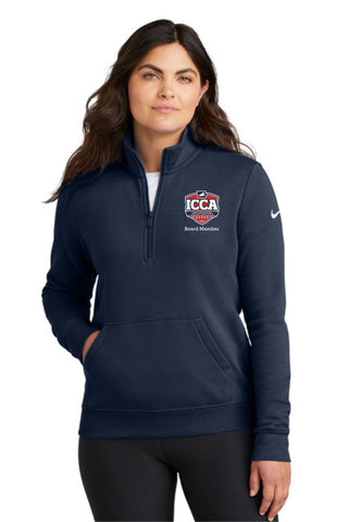 ICCA Board Member - Nike Women's Club Fleece Sleeve Swoosh 1/2-Zip