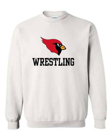 GHV Wrestling '25 - WHITE Crewneck Sweatshirt Youth, Adult, Talls  | Cardinal Design