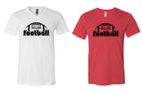 Algona Football '25 - BELLA + CANVAS Unisex Heather CVC V-Neck Tee | Football Design