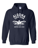 Algona Swim Team | Winter 2025 -  Gildan Hooded Sweatshirt (Youth/Adult)