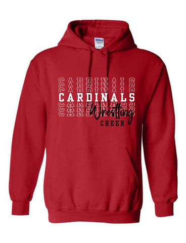 GHV Wrestling Cheer '25 - Hooded Sweatshirt Youth, Adult, Talls