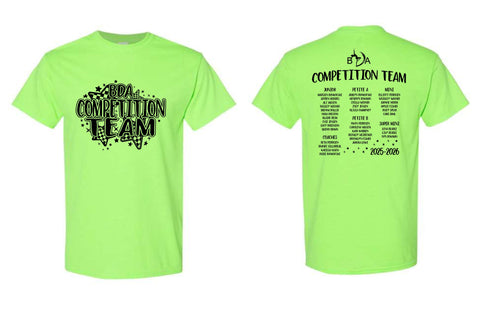 BDA '25 - Gildan Short Sleeve  T-Shirt (Youth/Adult) | Competition Team