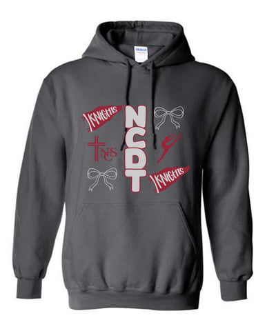 NCDT '25 - Gildan Unisex Heavy Blend™ Hooded Sweatshirt |  Bow/Flag Design