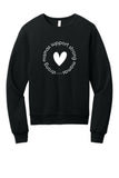 CFF - BELLA+CANVAS® Unisex Sponge Fleece Classic Crewneck Sweatshirt | SMSSM-Circle