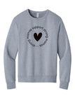 CFF - BELLA+CANVAS® Unisex Sponge Fleece Classic Crewneck Sweatshirt | SMSSM-Circle