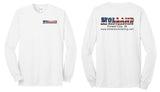Holland Contracting - Port & Co™ Tall Long Sleeve Core Blend Tee | Full Color/Flag Design