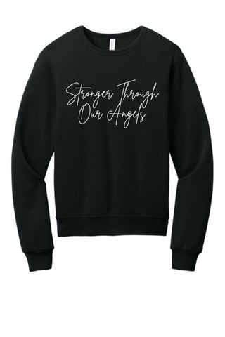 CFF - BELLA+CANVAS® Unisex Sponge Fleece Classic Crewneck Sweatshirt | Stronger Through Our Angels