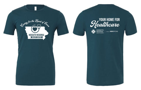 KRHC- Caring for the Heart of Iowa - BELLA+CANVAS® Unisex Jersey Short Sleeve Tee