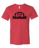Algona Football '25 - BELLA + CANVAS Unisex Heather CVC V-Neck Tee | Football Design