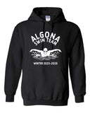 Algona Swim Team | Winter 2025 -  Gildan Hooded Sweatshirt (Youth/Adult)