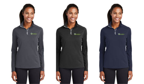 Synergy - Sport-Tek® Women's Sport-Wick® Textured 1/4-Zip Pullover