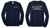 Holland Contracting - Port & Co™ Tall Long Sleeve Core Blend Tee | Full Color/Flag Design