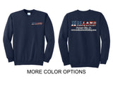 Holland Contracting - Port & Co™ Essential Fleece Crewneck Sweatshirt | Full Color/Flag Design