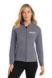 W. Realtors -Port Authority® Women's Heather Microfleece Full-Zip Jacket (Embroidered)