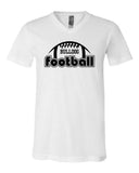 Algona Football '25 - BELLA + CANVAS Unisex Heather CVC V-Neck Tee | Football Design