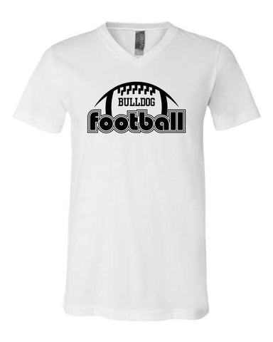 Algona Football '25 - BELLA + CANVAS Unisex Heather CVC V-Neck Tee | Football Design