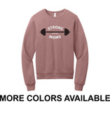 CFF - BELLA+CANVAS® Unisex Sponge Fleece Classic Crewneck Sweatshirt | Strong Moms Lift Club