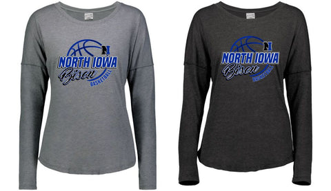 NI Basketball 2025- Ladies Lux Tri-Blend Long Sleeve Tee