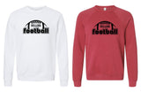 Algona Football '25 - BELLA + CANVAS Unisex Sponge Fleece Raglan Crewneck Sweatshirt | Football Design