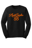 A.Crooks - Gildan® Ultra Cotton® Long Sleeve T-Shirt (Youth/Adult) | Orange AC Rope