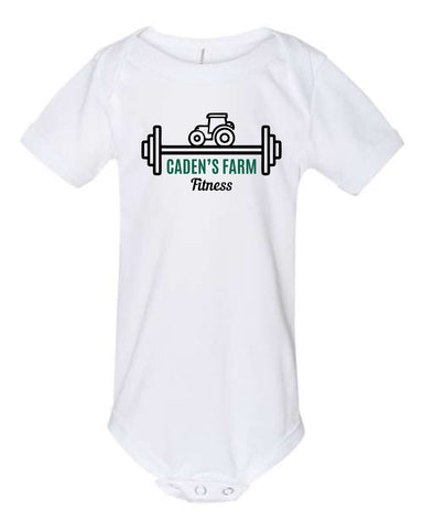 CFF - BELLA + CANVAS Infant Jersey One Piece | Cadens Farm Fitness True Logo