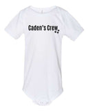 CFF - BELLA + CANVAS Infant Jersey One Piece | Caden's Crew (Customize)