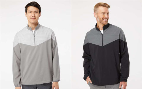 CSA - Adidas - Heather Chevron Quarter-Zip Windshirt