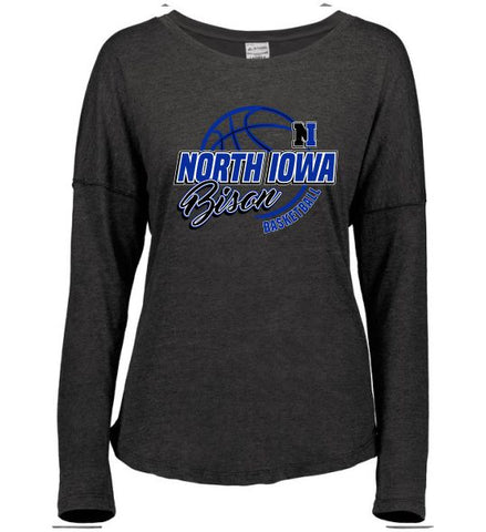 NI Basketball 2025- Ladies Lux Tri-Blend Long Sleeve Tee