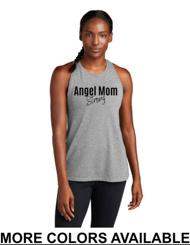 CFF - Sport-Tek® Women's PosiCharge® Tri-Blend Wicking Tank | Angel Mom Strong