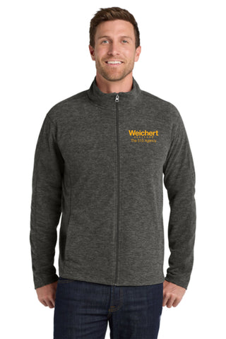 W. Realtors -Port Authority® Heather Microfleece Full-Zip Jacket (Embroidered)