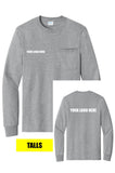 Holland Companies - Port & Co™ Tall Long Sleeve Essential Pocket Tee