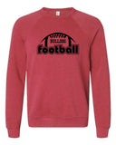 Algona Football '25 - BELLA + CANVAS Unisex Sponge Fleece Raglan Crewneck Sweatshirt | Football Design