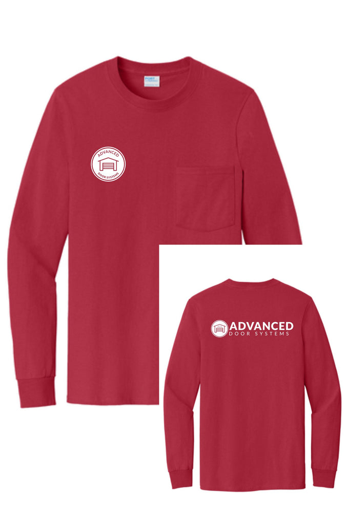 ADS Long Sleeve Pocket Tee threads algona