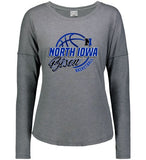 NI Basketball 2025- Ladies Lux Tri-Blend Long Sleeve Tee