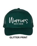 NU Holiday Benefit '25 - Five-Panel Trucker Cap | Glitter Print