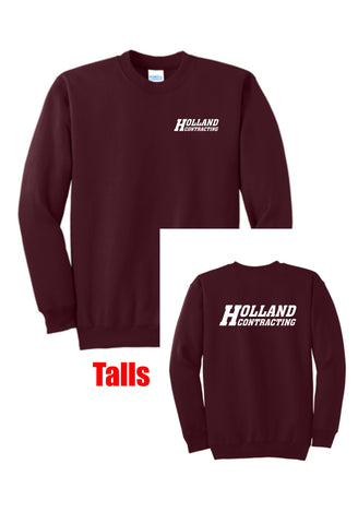 Holland Contracting - Tall Crewneck Sweatshirt