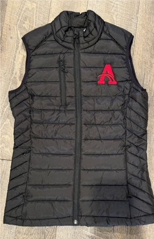 Algona Boosters - Clique Hudson Insulated Womens Full-Zip Puffer Vest | Red Algona A