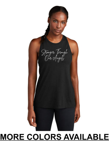 CFF - Sport-Tek® Women's PosiCharge® Tri-Blend Wicking Tank | Stronger Through Our Angels
