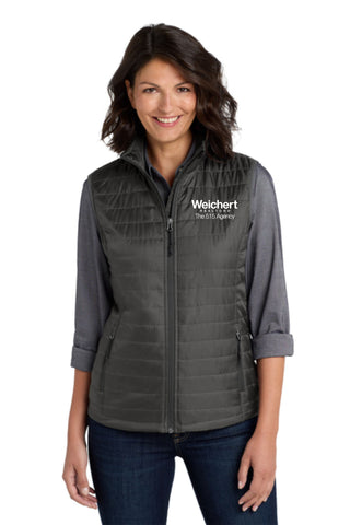 W. Realtors -Port Authority® Women's Packable Puffy Vest (Embroidered)