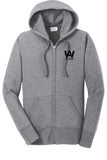 Art's Way - Port & Co™ Women's Core Fleece Full-Zip Hooded Sweatshirt