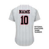 Algona Staff (ONE TEAM) - Pinstripe Full-Button Jersey