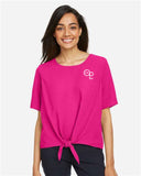EX Op Staff - Devon & Jones Women's Perfect Fit™ Tie Front Blouse