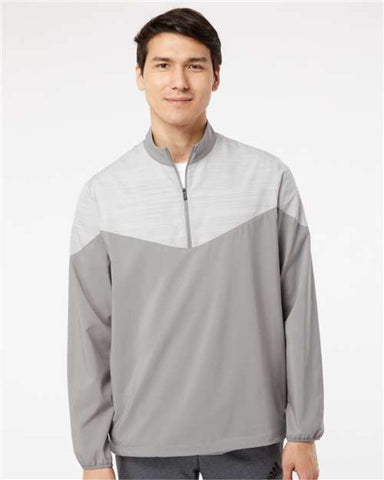FC Staff - Adidas - Heather Chevron Quarter-Zip Windshirt