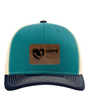 S4J/HBTS -  Snapback Trucker Cap with Leather Patch  | Hope Beyond The Stables