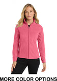 WIB Port Authority® Women's Heather Microfleece Full-Zip Jacket