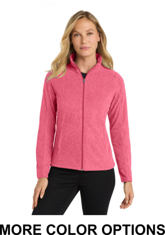 WIB Port Authority® Women's Heather Microfleece Full-Zip Jacket